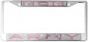 ARMY MOM MIRRORED INLAID PLASTIC LICENSE PLATE FRAME