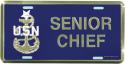 Navy License Plate Navy Senior Chief E-8 