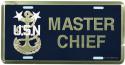 Navy License Plate Navy Master Chief E-9