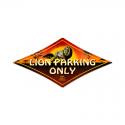 Lion Parking Sign
