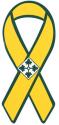 Army 4th Infantry Division Yellow Ribbon Auto Magnet
