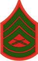 E-7 GYSGT Gunnery Sergeant (Green) Decal