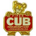 Piper Cub Logo Pin