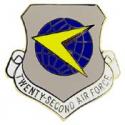 22nd Air Force Pin