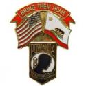 California POW MIA Flag Pin
