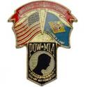 Delaware POW MIA Flag Pin
