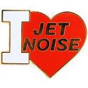 Air Force I Heart Jet Noise Pin