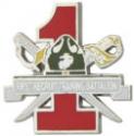  First Recruit Training Battalion Logo on 1" Lapel Pin