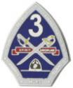  Third Recruit Training Battalion Logo on 1" Lapel Pin