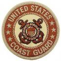 Coast Guard Logo Tan Patch