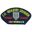Army 1st Infantry Division Vietnam Veteran Hat Patch