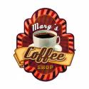 Coffee Shop 3-D Sign PERSONALIZED Metal Sign 