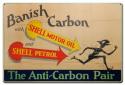 36 X 24 SATIN METAL SIGN - Banish Carbon Shell Motor Oil