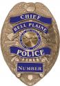 Bell Plaine Minnesota Police (Chief) Department Officer's Badge all Metal Sign w