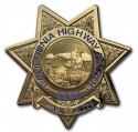 California Highway Patrol (Captain) Badge all Metal Sign with your badge number 
