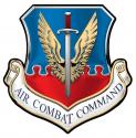 Air Force Air Combat Command All Metal Sign 16 x 16"