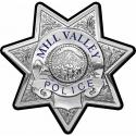 Mill Valley California, Marin  (Officer) Badge All Metal Sign.  Blank 