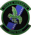 Air Force 20th SOS Green Hornets  5 x 6" all Metal Sign.   