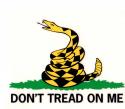 Don't Tread On Me. Decal      