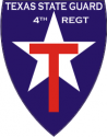 Texas State Guard 4th Regiment Decal