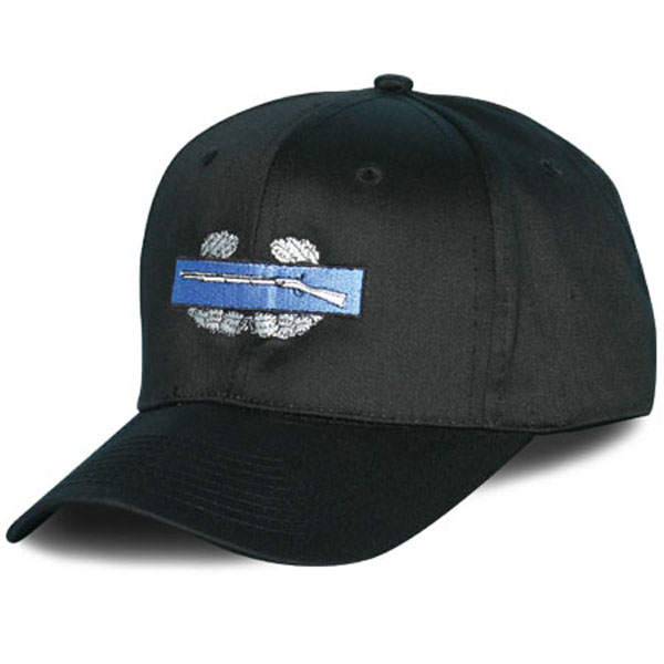 Combat Infantry Badge Direct Embroidered Black Ball Cap | North Bay ...