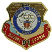 Navy Desert Storm Pin 