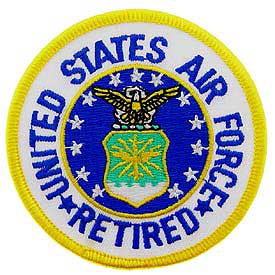 Air Force Retired Round Patch | North Bay Listings