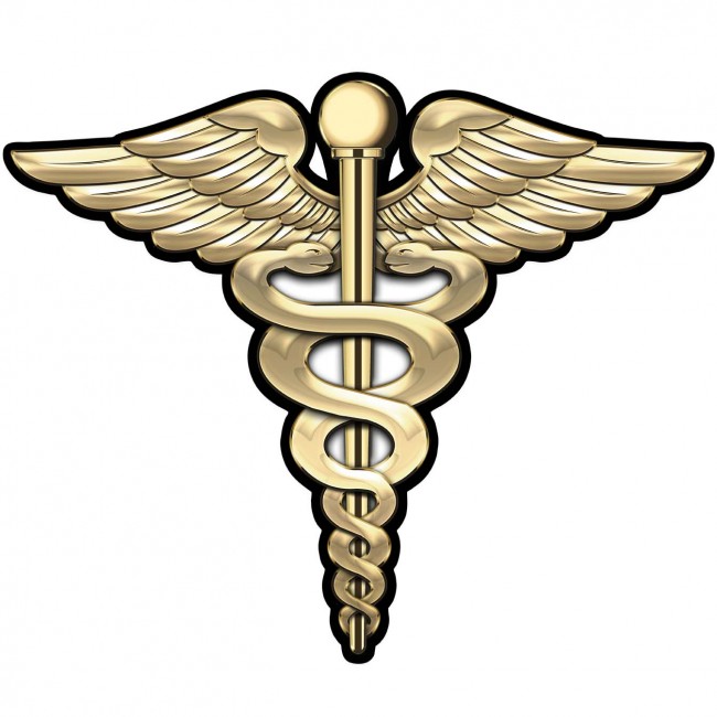 US ARMY MEDICAL CORPS INSIGNIA All Metal Sign 18 x 15