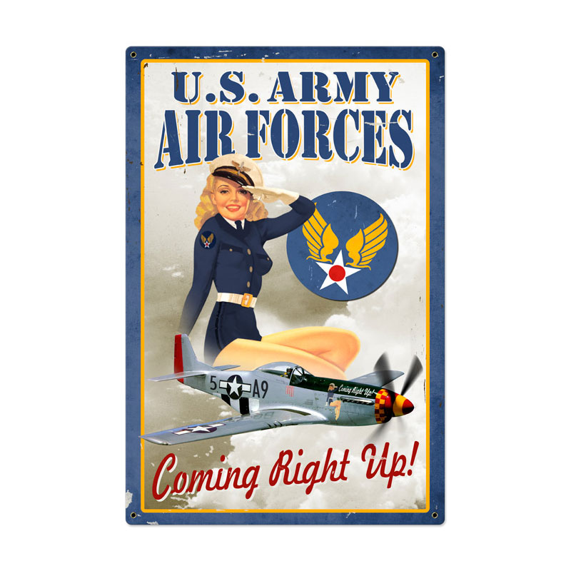 Air Force Pinup All Metal Sign North Bay Listings