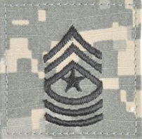 Army Sergeant Major Stripes Rank ACU Velcro Patch | North Bay Listings