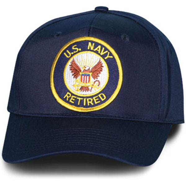 United States Navy Retired Patch Navy Blue Ball Cap | North Bay Listings