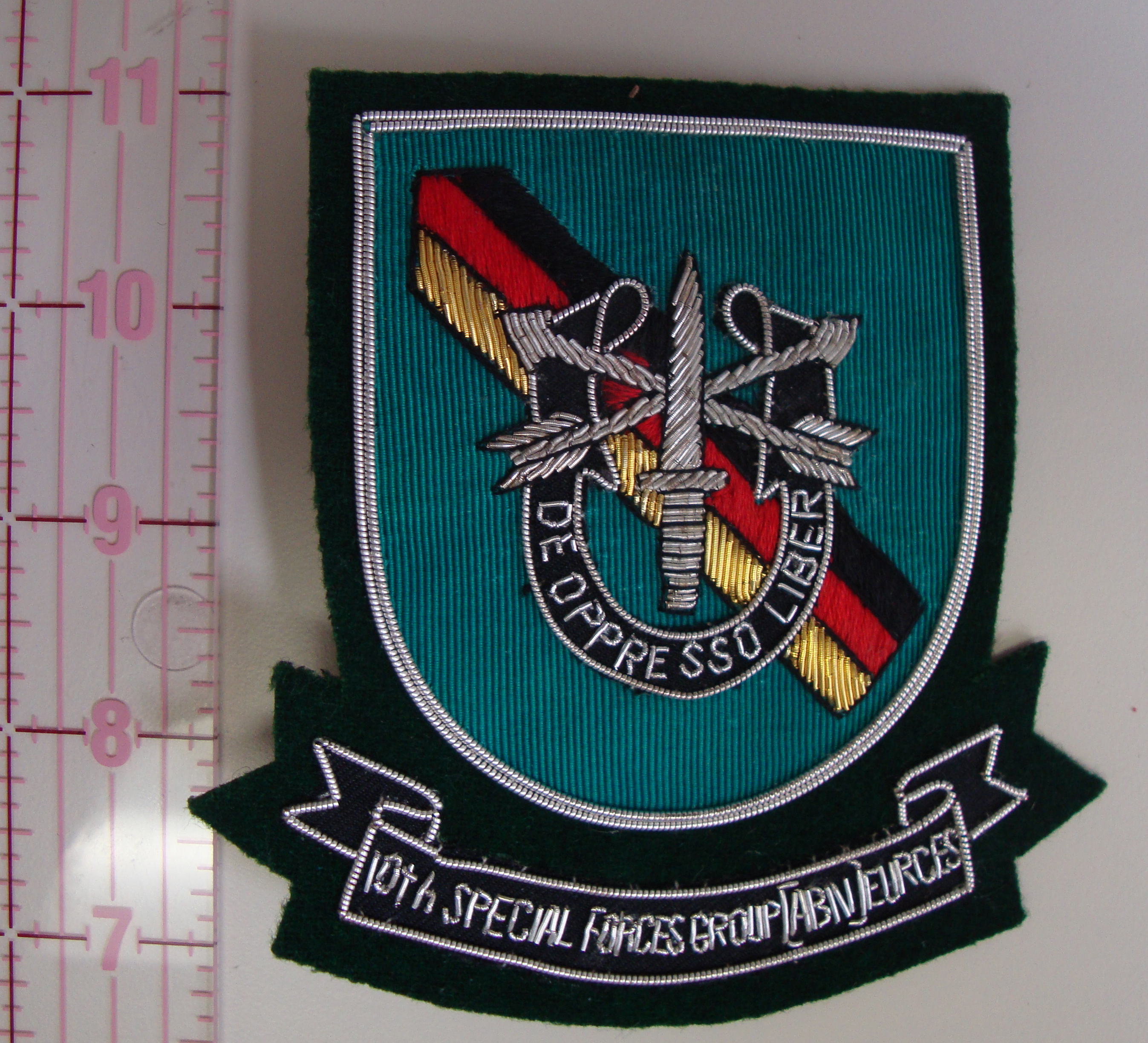 10th Group Europe Special Forces Bullion Pocket Patch | North Bay Listings