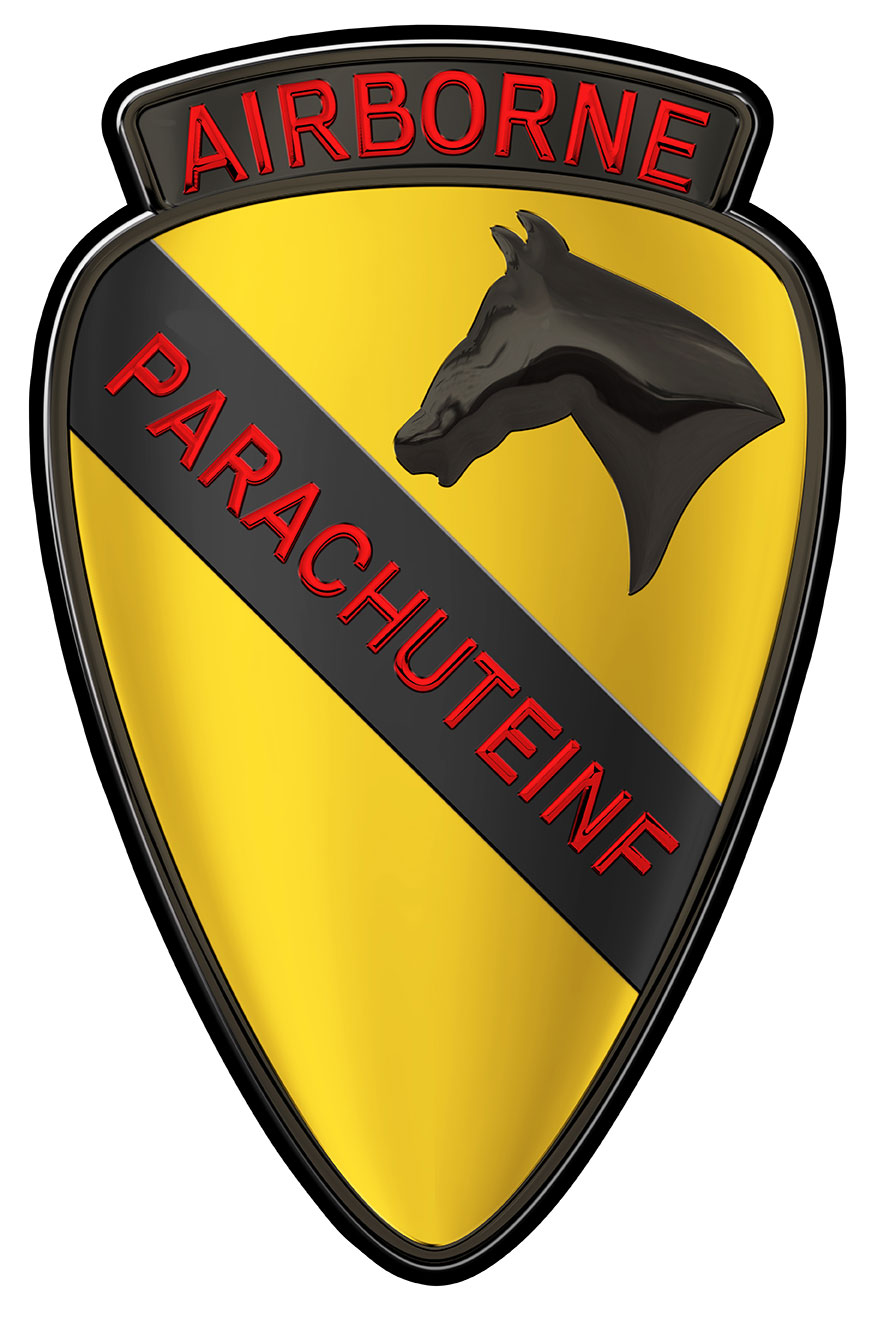 1st Cavalry (Airborne) Metal Sign 11 x 17"