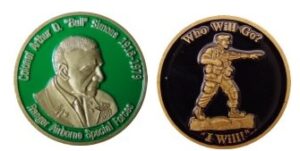 Special Forces Col. "Bull" Simons Challenge Coin
