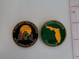 Florida Special Forces Group Challenge Coin. Stay out of the Swamp!