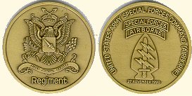 Special Forces Regiment Challenge Coin