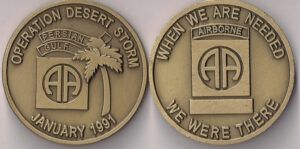 82nd Airborne Desert Storm Challenge Coin