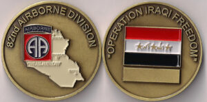 82nd Airborne IRAQ Challenge Coin