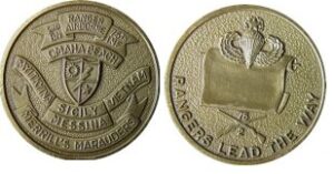 Ranger 2nd Battalion Challenge Coin Round