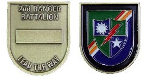 Ranger 2nd Battalion Flash Challenge Coin