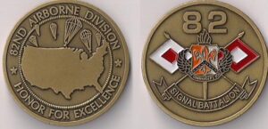 82nd Airborne Division Signal Battalion Challenge Coin