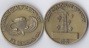 Airborne Qualification Day Challenge Coin