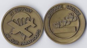 Airborne Spouse Challenge Coin