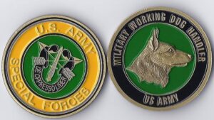 Special Forces Military Working Dog Handler Challenge Coin