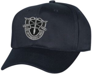 Army Special Forces Crest Hat - Black