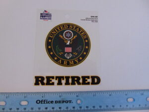 US Army Retired Decal