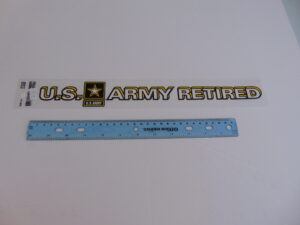 US Army Retired Bumper Sticker