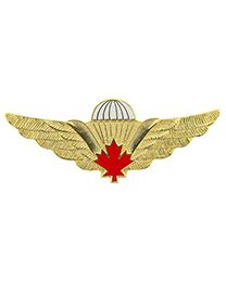CANADIAN JUMP WINGS (GLD/RED) (2-1/2")