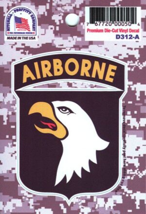 Sticker - 101st Airborne Combat Service Identification Badge 2.75 x3.75