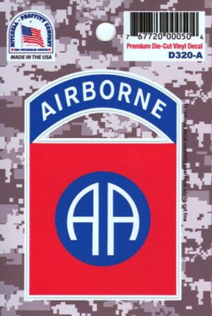 Sticker - 82nd Airborne Combat Service Identification Badge 2.75 x3.75